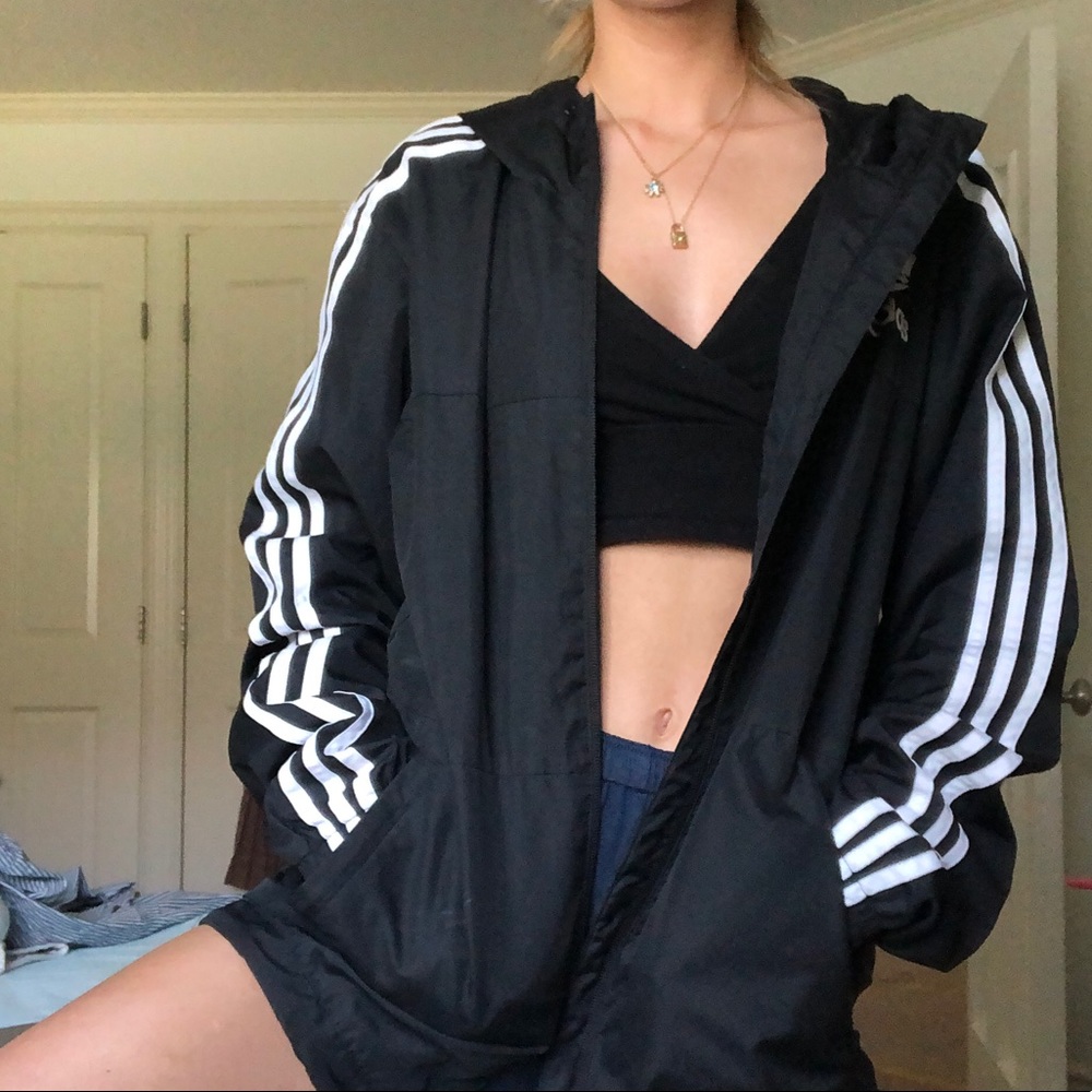 adidas zip up winderbreaker